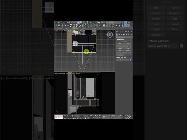 Camera settings in a tiny room tips and tricks  #vizacademy #rendering #tutorial #3ds #vray