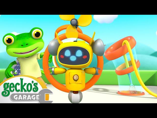 Wacky Waterslide  | Gecko's Garage | Fun Kids Cartoon | Kids Videos