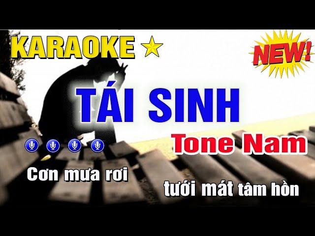 Tái Sinh Karaoke Tone Nam (Em) Beat Thịnh Hành Nhất | Trung Hiếu