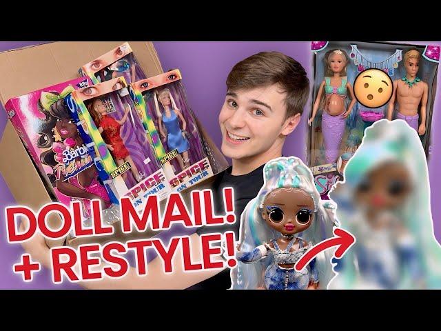 HAUL + Makeover! Doll Mail! Spice Girls, LOL OMG, Barbie Rewind, Steffi Love!