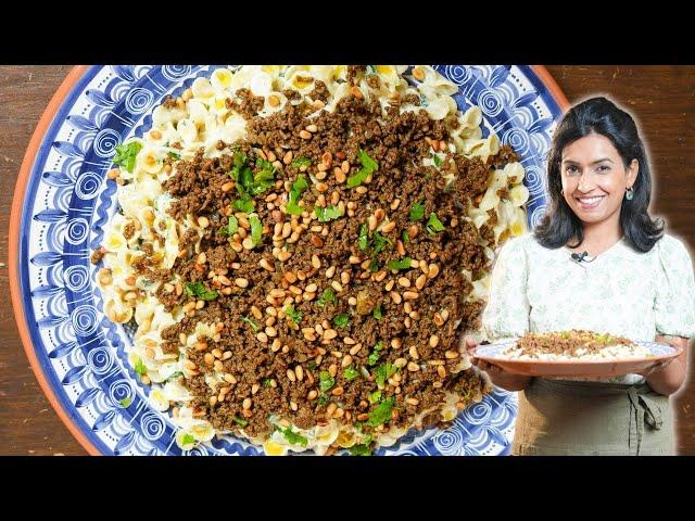 Dieses Gericht wirst du lieben: "Macarona bil Laban: Pasta in Knoblauch-Joghurt-Soße" Shibas Style 