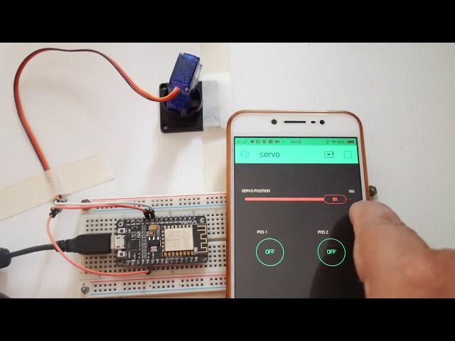 Servo motor control with Blynk over WIFI