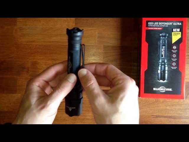 Surefire E2D LED Defender Ultra E2DLU 500 lumen tactical flashlight F04-A Diffuser and V20 Holster