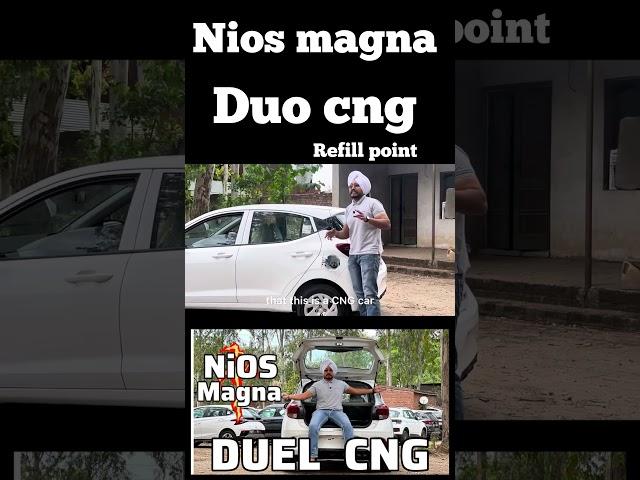nios magna duo CNG cng refill point #yourcaradvisor