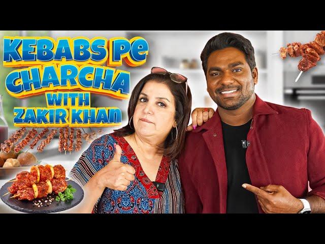 Zakir Khan Ke Saath Bollywood Ki Charcha At Lunch with Tasty Kebabs | @FarahKhanK