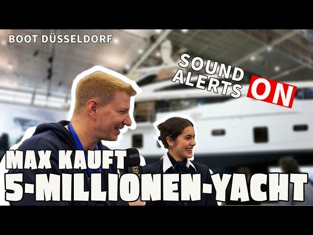 Max kauft 5-Millionen-Superyacht!? | Schradin Unterwegs (Boot Düsseldorf)