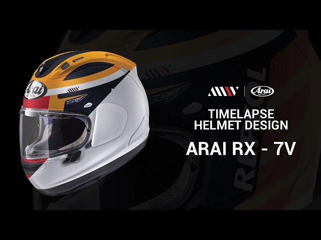 Time Lapse | Custom Helmet Design Arai RX-7V Repsol Honda Limited Edition