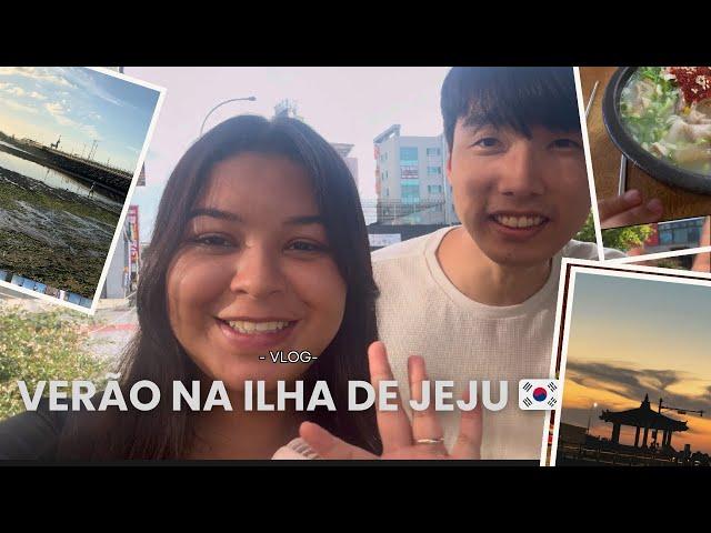 Vlog de verão na praia de Jeju.