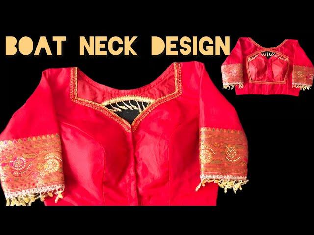 Latest Boat Neck Blouse Design | Blouse Sewing | 2025 | @Manju_s_Style_Stitching