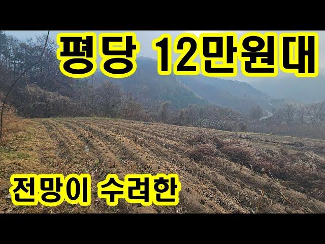 전망이 아름다운 평당 12만원대 강원도 원주시 원주토지매물 땅매매 싼땅 원주시내 근거리 귀농귀촌 전원주택지