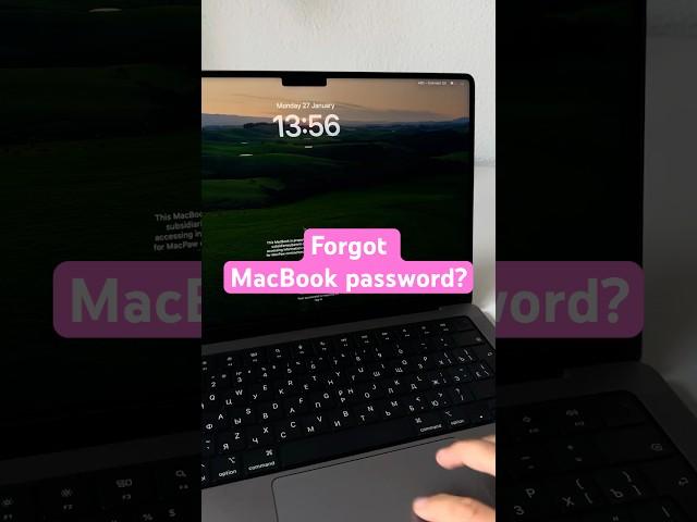How to get back onto your Mac if you forget the password. #shorts