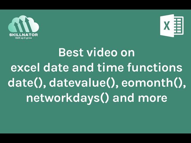 Master the date functions in excel. Learn how to handle dates in excel like a pro