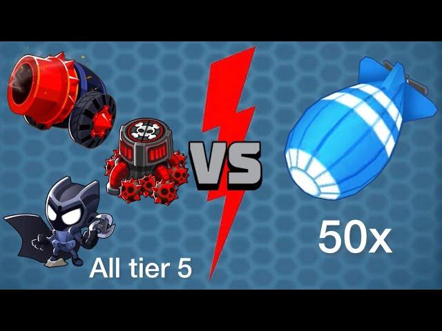 All tier 5 vs 50 MOABS in BTD6