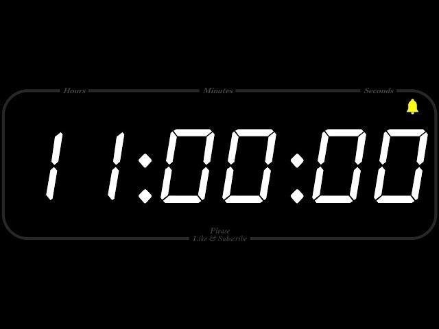 11 Hour - TIMER & ALARM - 1080p - COUNTDOWN