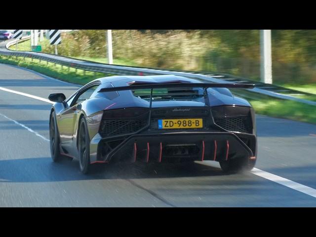 Lamborghini Aventador with Valvetronic Exhaust - LOUD Accelerations & Flames!