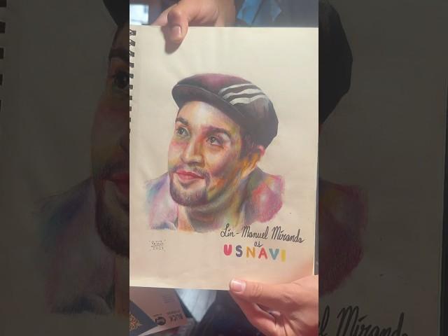 Colored Pencil Drawing (Lin-Manuel Miranda) #intheheights #hamilton #prismacolorpencils