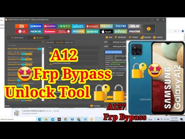 A127F frp Bypass unlocktool|A12 frp bypass|a127f frp bypass|A127f/ds frp bypass|a12s frp bypass