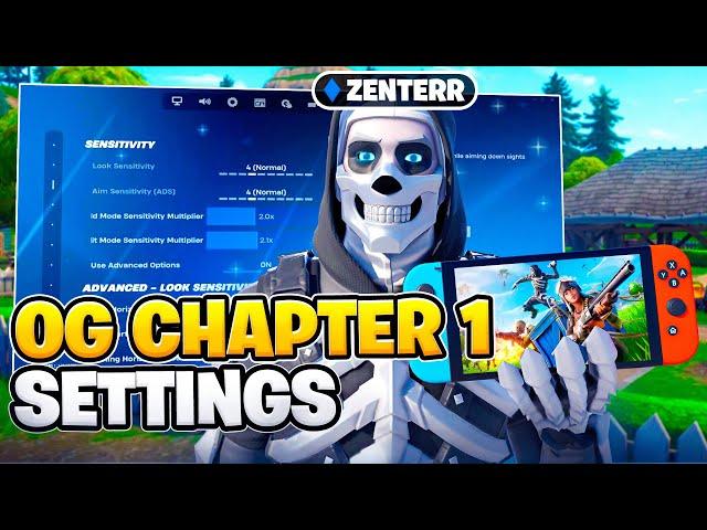 *NEW* BEST OG Chapter 1 Nintendo Switch SETTINGS + Sensitivity! (Fortnite Settings Explained)