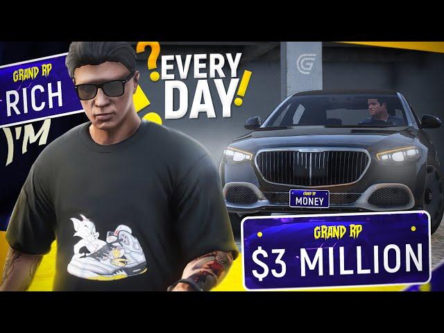 HOW TO BECOME A MILLIONAIRE IN 1 DAY in GTA5 RP? A secret number selling money making method