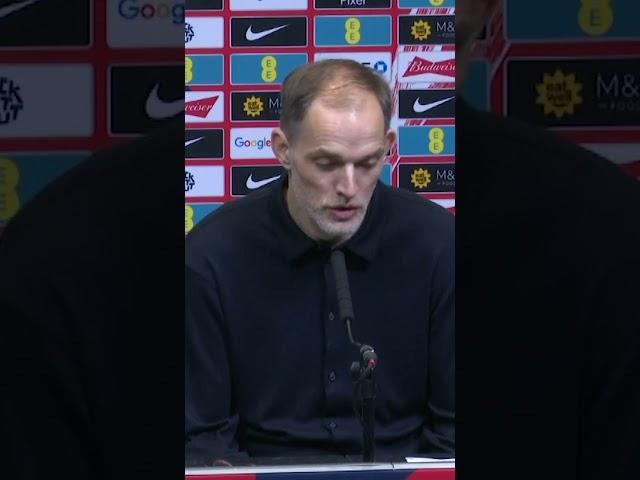 Thomas Tuchel REFUSES to answer question in German at Wembley 󠁧󠁢󠁥󠁮󠁧󠁿