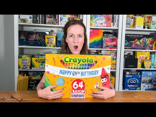 What’s in this Giant Box From Crayola? 64th Birthday Box Unboxing