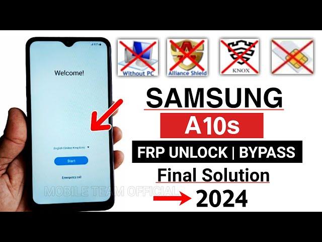 Samsung A10s (SM-A107F) Frp Bypass Android 10/11 Without PC | Google Account Unlock Samsung A10s