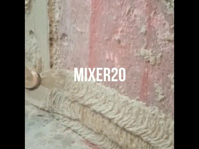 MIXER20 штукатурная станция в работе