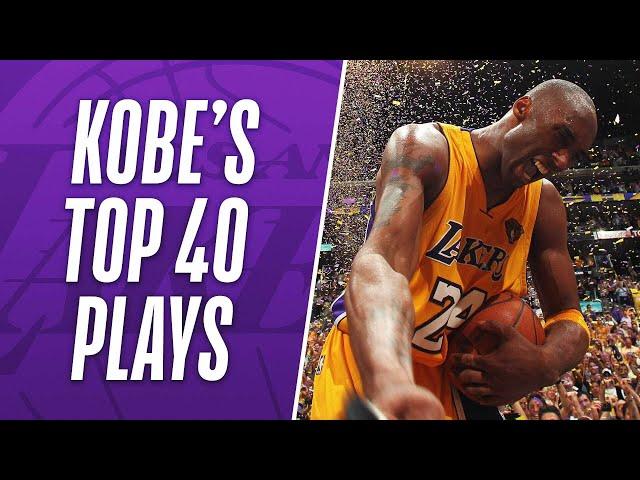 Kobe Bryant's TOP 40 Plays of His NBA Career!