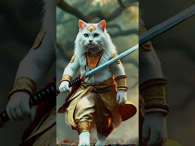 cat warrior saves princess #meow #meowing #meowonthemove #purrfectgroove #catvideos #catdance