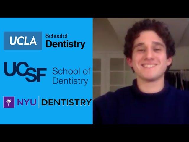 How He Got Accepted to The Best Dental Schools