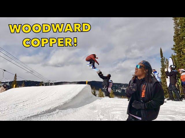 Snowboarding PERFECTION at WOODWARD COPPER Colorado! (We Found ZEB POWELL!)