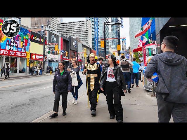 Downtown Toronto East Side Halloween Evening Walk | Oct 31, 2024