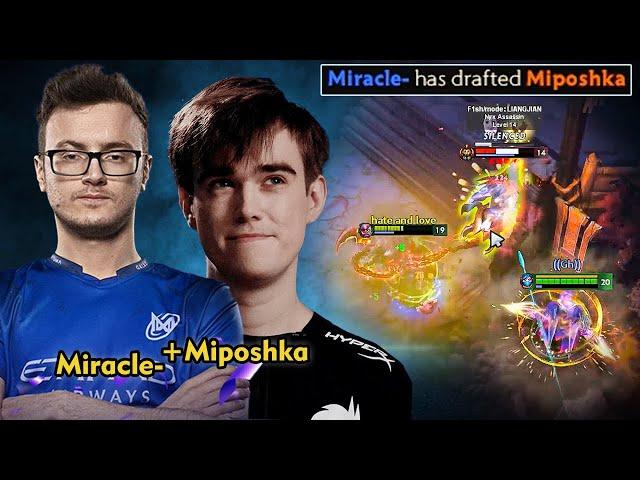 Miracle- Picks a TI Champions to DESTROYS this 10K AVG MMR GAME