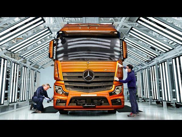 Inside Advanced German Factory Producing the Giant Mercedes-Benz Actros Truck