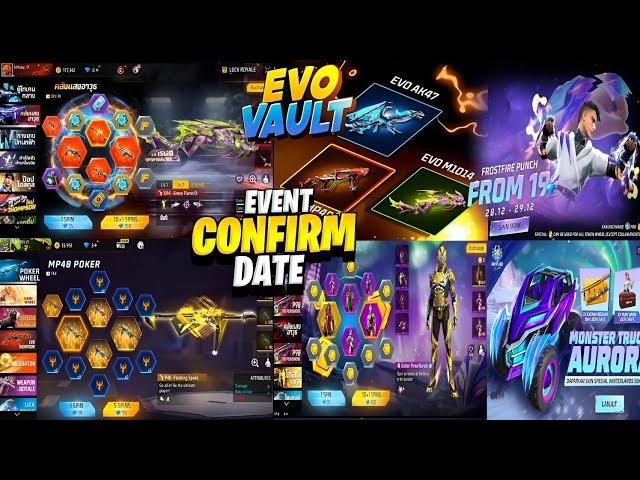 Next evo vault event | Evo scar 2.0 free fire | New fist faded wheel | | Poker mp40 ring event