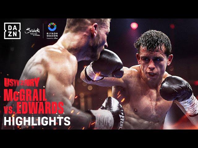 Riyadh Season: Peter McGrail vs. Rhys Edwards Fight Highlights (Usyk vs. Fury 2)