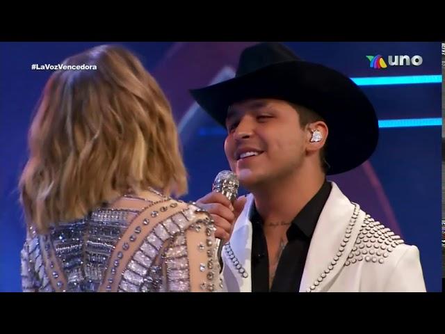 Christian Nodal Y Belinda Cantando La Voz Mexico Agosto 2020