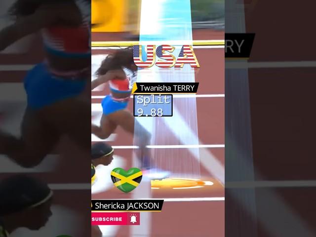 This is how Team USA STUNNED and de-throned the Jamaican sprint queens in 4x100m #shorts