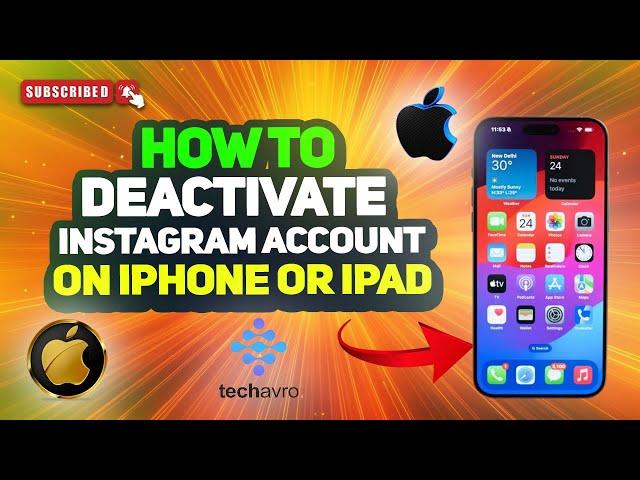 How to deactivate Instagram account on iPhone or iPad 2025