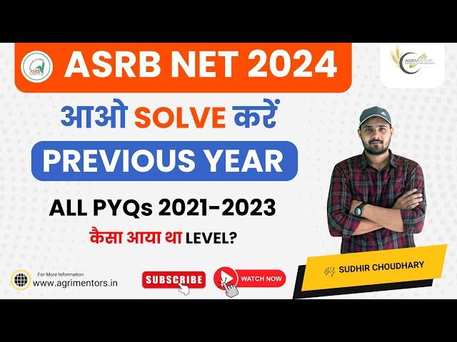 ASRB NET Soil Science All PYQs