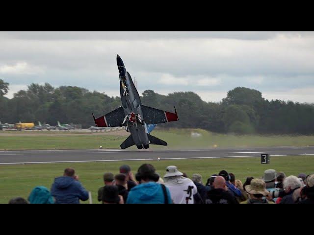 Witness the Jaw-Dropping Takes-off CF-188A Hornet at RIAT 24!