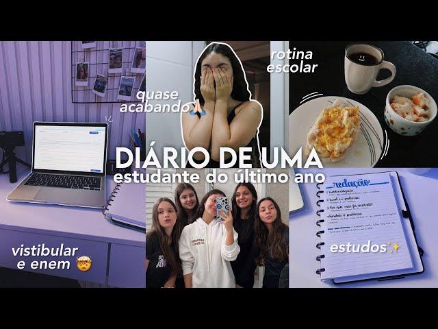 diário de uma estudante do último ano do ensino médio #1  *rotina escolar, visita na facul, enem*