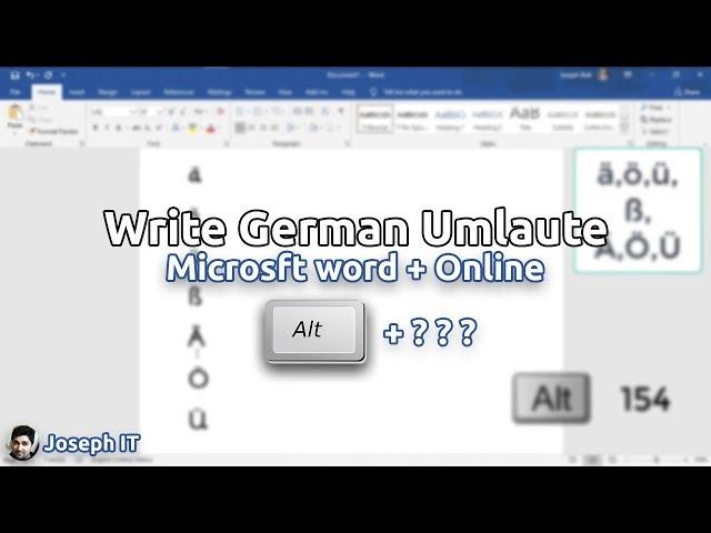 How to Write Umlaut in English Keyboard Anywhere | German Umlaut Characters