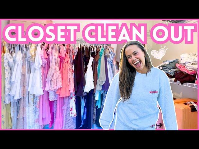 CLOSET CLEAN OUT (donating my old clothes + packing for florida)