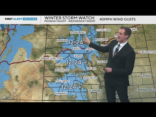 Big snow across Colorado's high country, Denver expected to see accumulating snow Wednesday