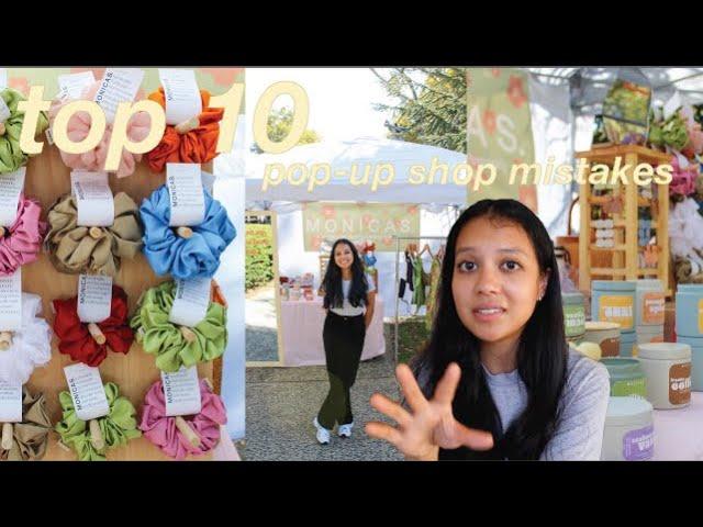 10 most common pop-up shop mistakes // craft fair & vendor booth do's & don'ts // how to pop up ep.4