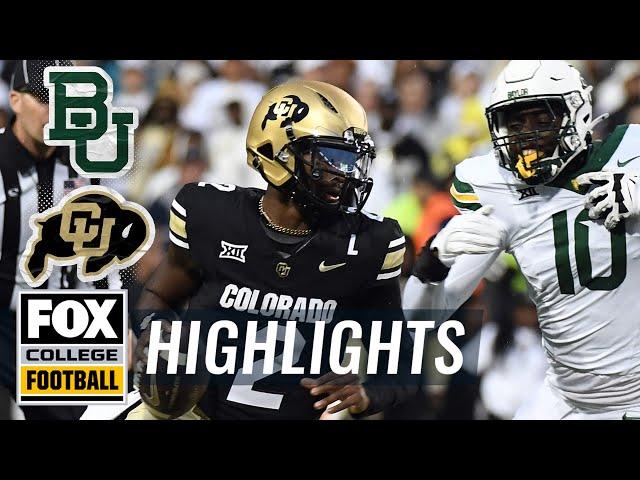 Baylor Bears vs. Colorado Buffaloes Highlights | FOX College Football