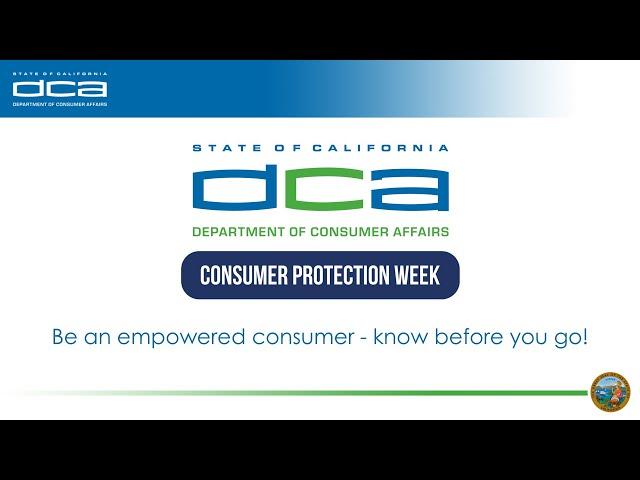 Consumer Protection Week: Be an empowered consumer - know before you go!