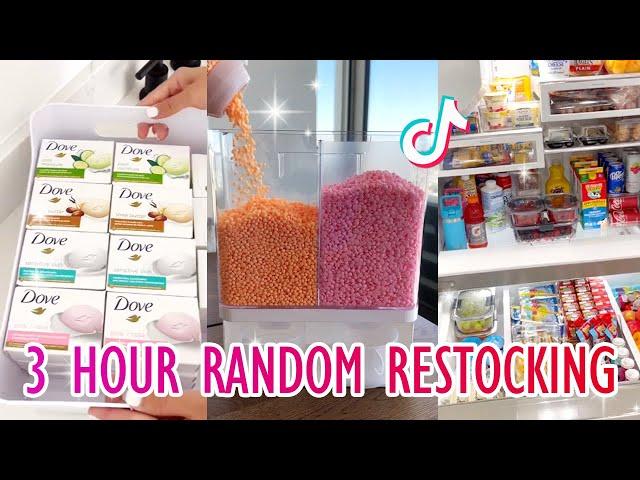 3 Hour ⌚ Random ASMR Restock and Refill Organizing TikTok Compilation  No Music