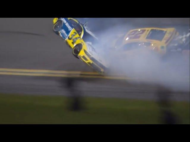 Michael McDowell Huge Near Flip! / The Big One | NASCAR Cup Daytona 2024